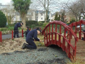 Painting the Japanese style garden